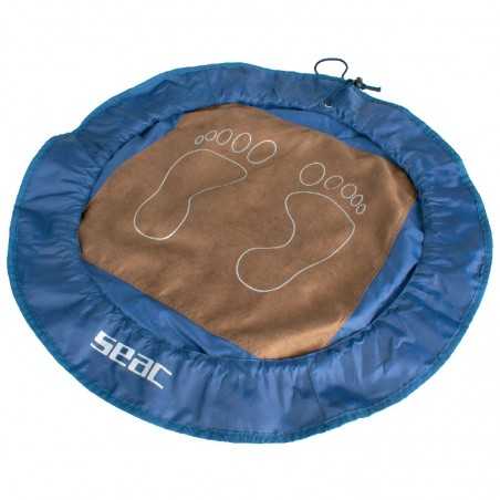 seac swim mat foot mat - practical waterproof bag for pool, gym and beach
