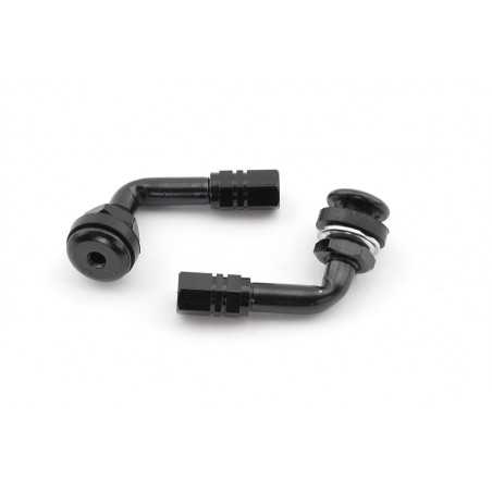 kit di 2 valvole per moto anodizzate angolate a 90° schrader