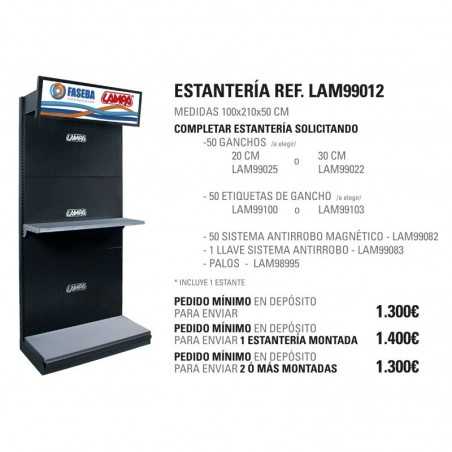 expositor prestatgeria gran capçalera sortint 210x100x50cm