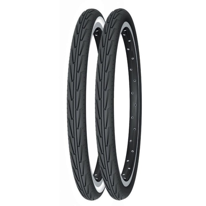 Black tire cover 20x1.75 diabolo city Michelin | TPI 22 casing | Design for city