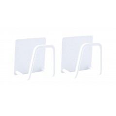 TUDETIC Soporte colgador de esponja universal autoadhesivo - acero inoxidable (2 unidades) COLGBVAR