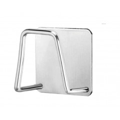 TUDETIC Soporte colgador de esponja universal autoadhesivo - acero inoxidable (2 unidades) COLGBVAR