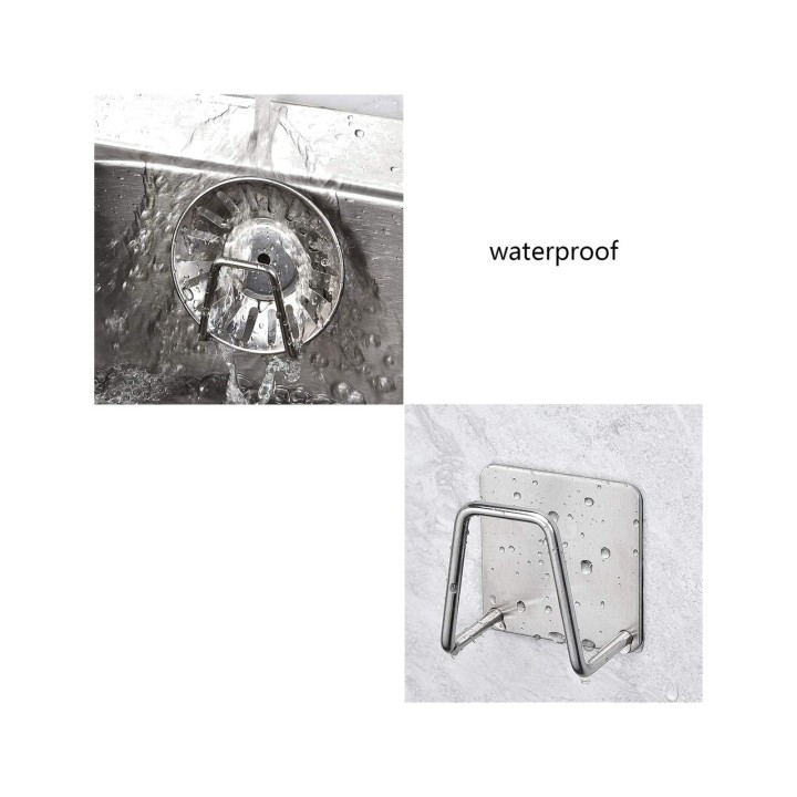 TUDETIC Universal self-adhesive sponge hanger bracket 2 units COLGBVAR