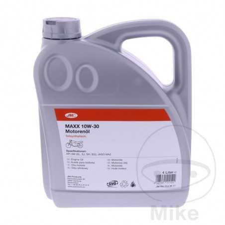 semisyntetisk motorolie til motorcykel 10w30 4t 4l   maxx