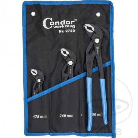 conjunto de 3 alicates bomba d'água 175 240 300 mm