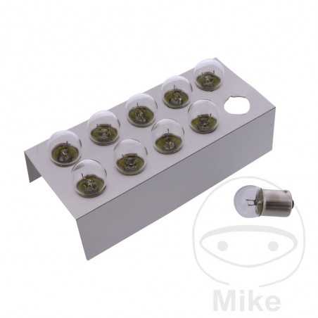 confezione da 10 lampade a bulbo 6v 5w   ba15s