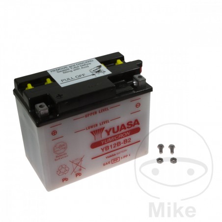 motorcykelbatteri yb12b-b2