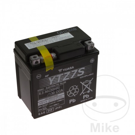 batterie sans entretien activée en usine ytz7s wet