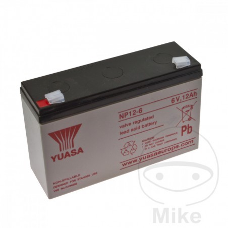 underhållsfritt motorcykelbatteri np 12-6