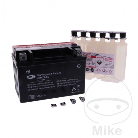 wartungsfreie batterie mit elektrolyt ytx9-bs