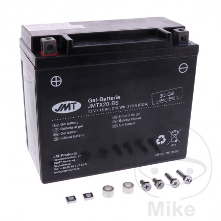 batterie moto gel activé ytx20-bs