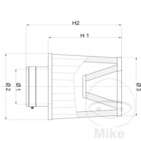 filtro de aire universal racing