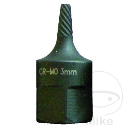 ακροφύσιο εξαγωγής βιδών 3/8 3 mm