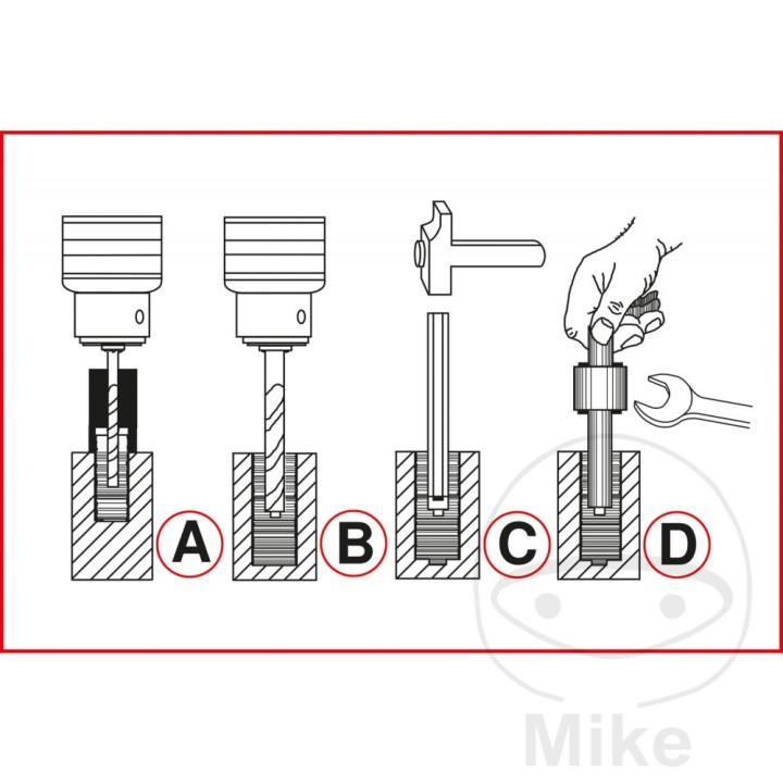 KS TOOLS Juego de extractores tornillos 616.13.05