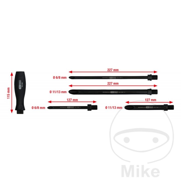 KS TOOLS Kit herramientas para insertar cable de carrocería 627.01.31