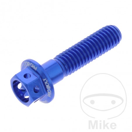 parafuso de alumínio cabeça sextavada m6x1.00 mm racing