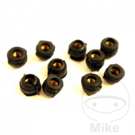 set mit 10 gummimuttern m4x0.5 mm