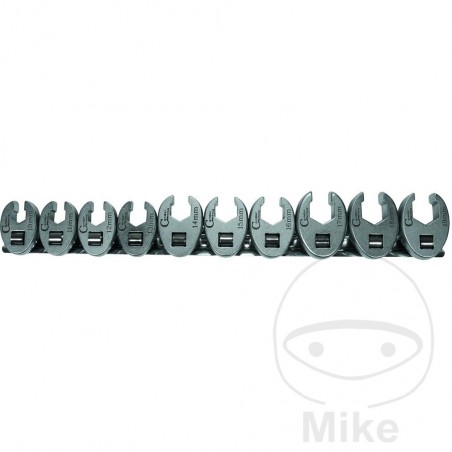 jeu de 10 clés plates étoile 3/8 10-19 mm
