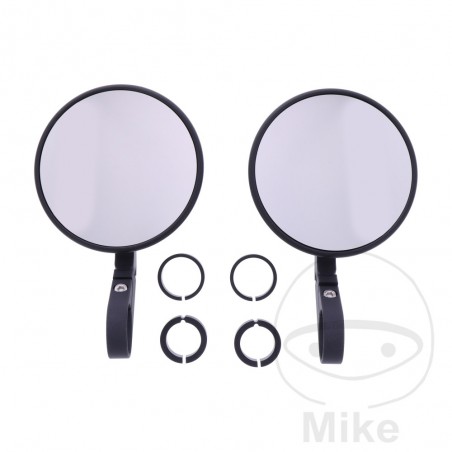 short handlebar end rearview mirror