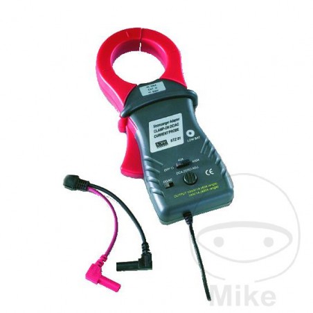 pinza adaptador de medición + cable de conexión para multímetro 0-400a
