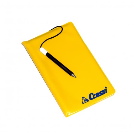 carnet sous-marin cressi - accessoire de plongée avec crayon inclus