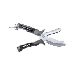 CRESSI Tauchermesser, Edelstahl-Alligatorschere BRC 555004