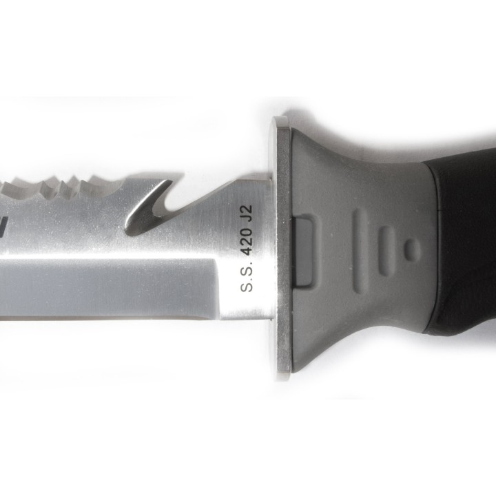 CRESSI Duikmes BORG | Hoja acero inoxidable AISI 420 y empuñadura anatómica soft grip BRC 559100