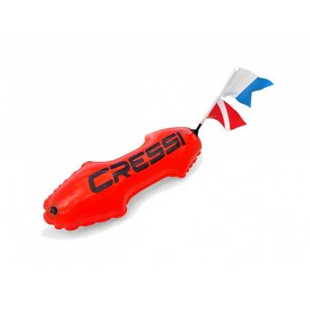 cressi mini torpedo 7" dykboj för positionsmarkering