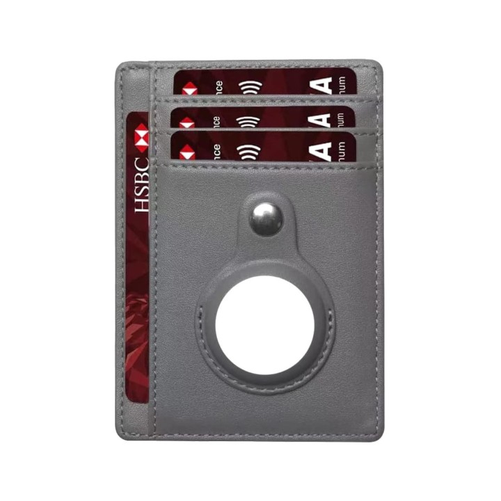 TUDETIC Cartera tarjetero con soporte AirTag - Mantén tus objetos de valor seguros y localizados TUD-WAT-NEGRVAR