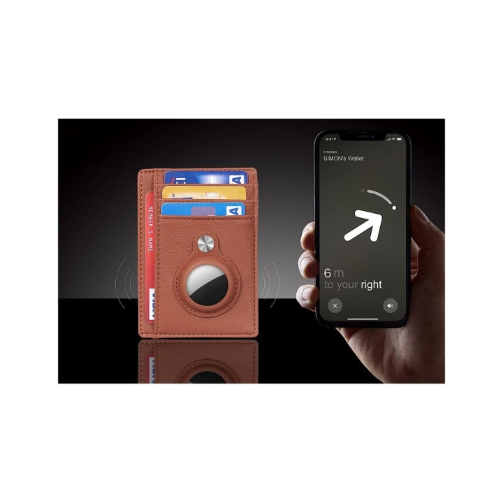 Card Holder Wallet with AirTag Holder - Keep your valuables safe and located