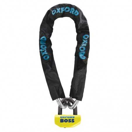 cadeado + corrente com tampa big boss 16 mm - 2 m x 12 mm