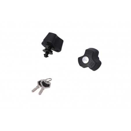 antifurto para apoios laterais com 2 fechaduras e chaves evo quick-lock