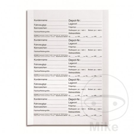 pachet 150 etichete pentru roată de remorcă.