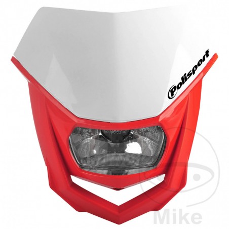 careta de moto amb far halògen