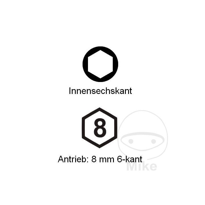 CONDOR Broca punta allen para destornillador 14 MM 5/16 6 8 632.17.80