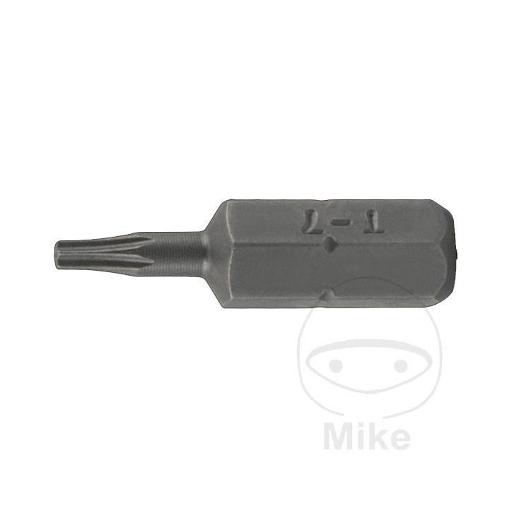 CONDOR torx screwdriver bit with hole T25 25 MM 1/4 6.3 632.48.18