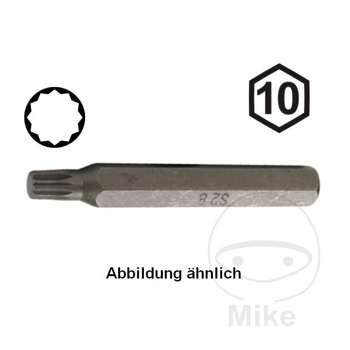 CONDOR Punta de destornillador multidientes M12 10 MM 75 632.49.33