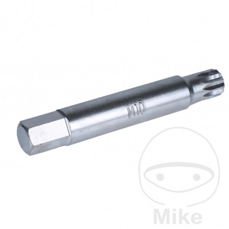 embout de tournevis multi-dents m10 10 mm 75 mm