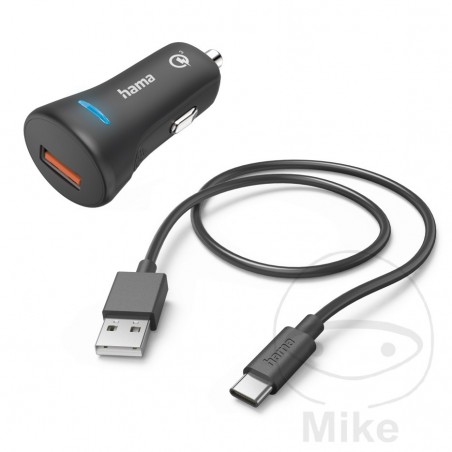 încărcător rapid auto cu cablu de încărcare usb c 3a quick charge 3.0