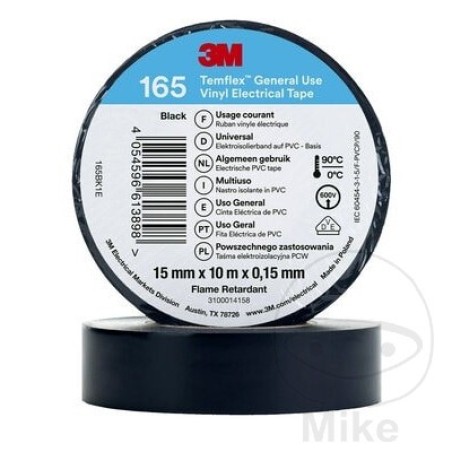 vinylisoleringstejp 165 15 mm x 10 m temflex