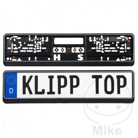 support de plaque d'immatriculation pour plaque d'immatriculation allemande klipp top4 520x110 mm
