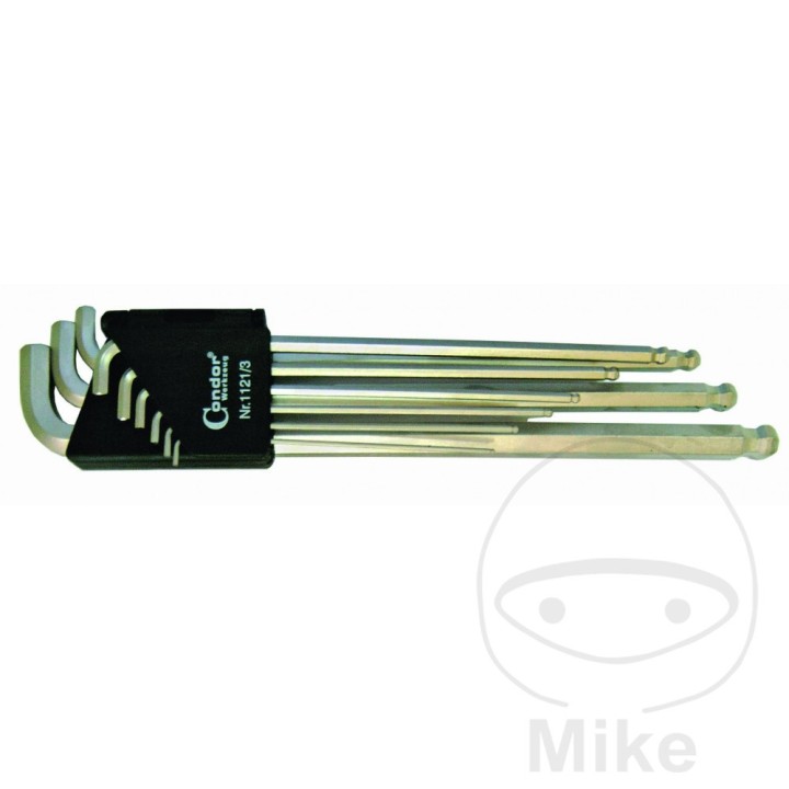 CONDOR Jeu de clés Allen 1/16-3/8" 632.03.03