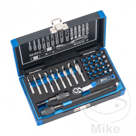coffret forets hélicoïdaux + embouts hexagonaux 1/4 hss-g m2