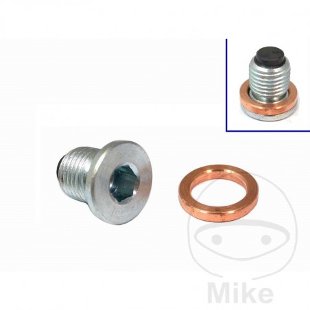 parafuso de drenagem de óleo magnético de titânio com junta m14x1.50 mm