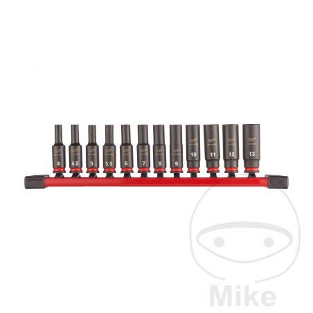 joc de 12 claus de vas d'impacte hexagonal 1/4"