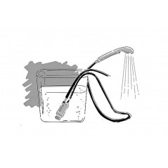 FASEBA Portable shower with connection 12V 04080