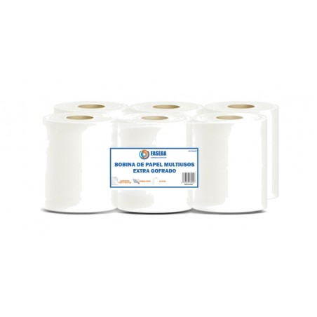 multifunktionspappersrulle extra präglad 815gr (6 u)
