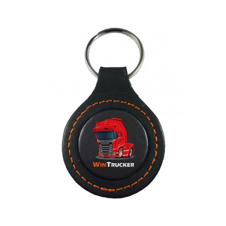 chaveiro de couro tipo caminhão scania20