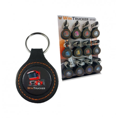 chaveiro de couro tipo caminhão renault20