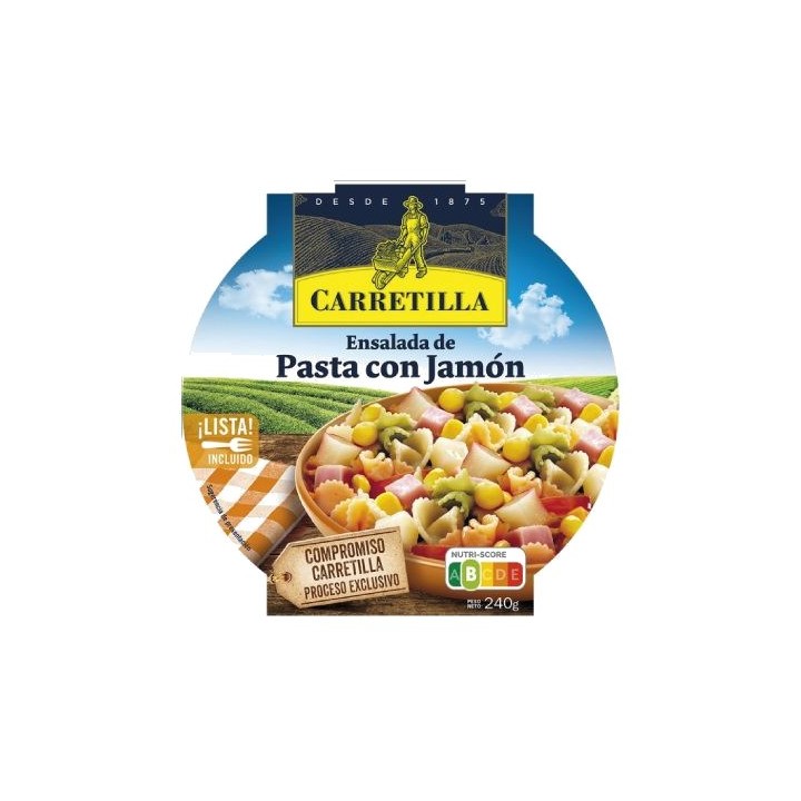 CARRETILLA Plato ensalada de pasta con jamón 103704